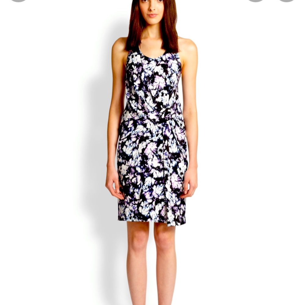Alexander Wang splash print racer back dress